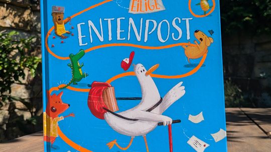 Ein witziges Bilderbuch: „Eilige Entenpost“